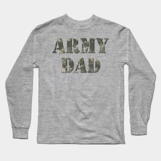 Army Camouflage Military Dad Long Sleeve T-Shirt